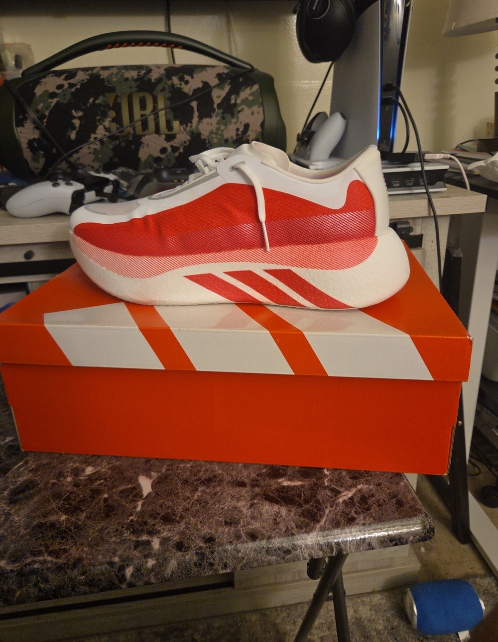 adidas Men’s Athletic Shoe - Red and White